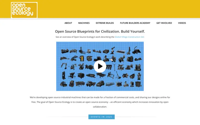 Open Source Ecology — opensourceecology.org